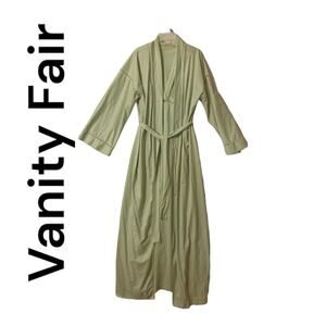 Vanity Fair vintage womens small two piece satin nightie robe night gown sleep l
